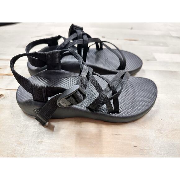 Chaco Womens Sandals Black Casual Comfort Buckle Adjustable Hiking Boating 8W - Picture 1 of 8
